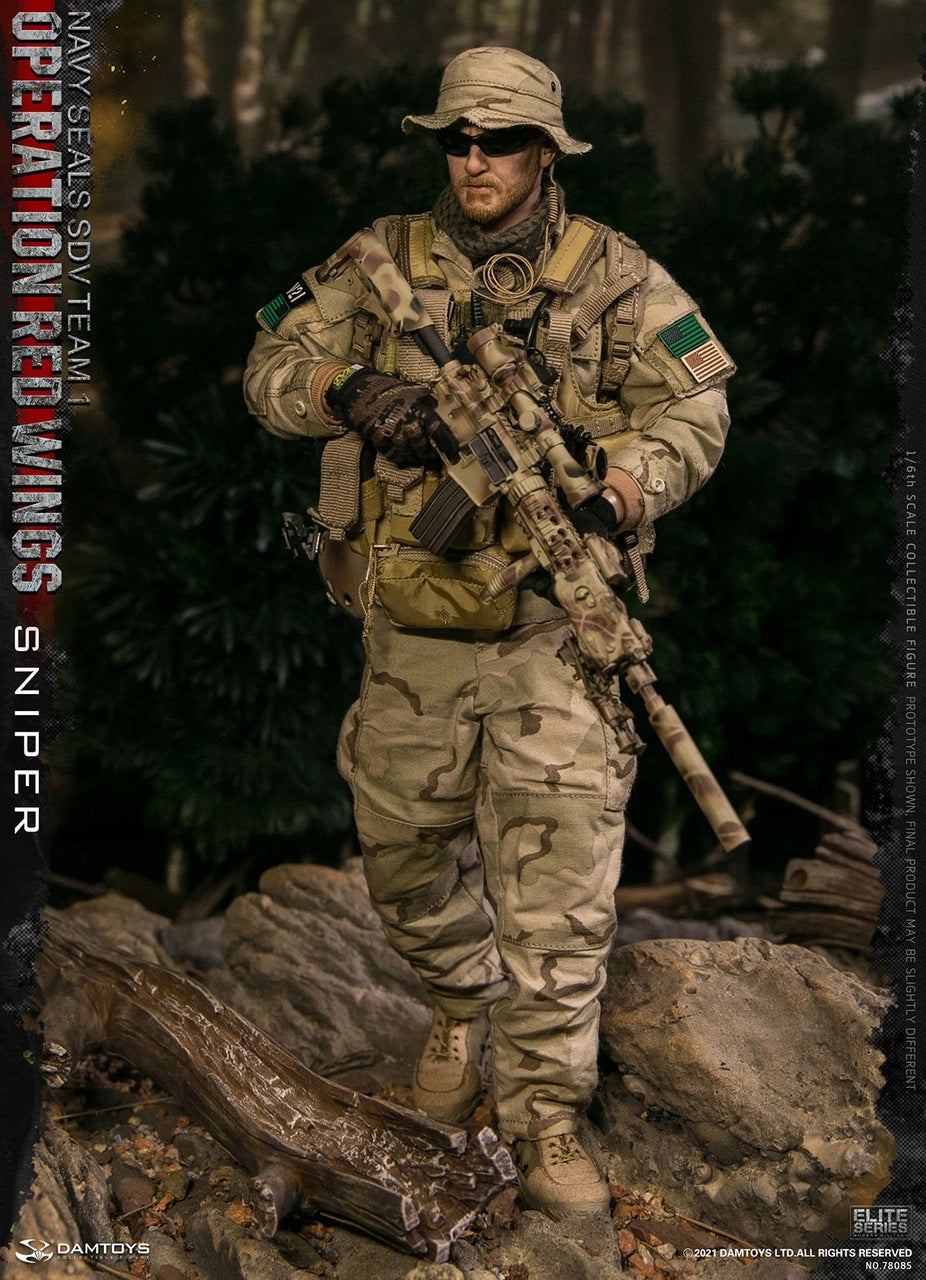 Pedido Figuras Operation Red Wings NAVY SEALS SDV TEAM 1 Corpsman y Sniper (set doble) marca Damtoys 78084 y 78085 escala 1/6