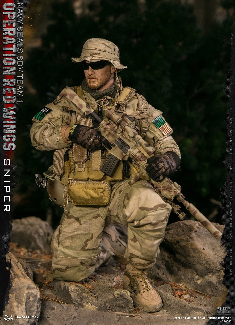 Pedido Figuras Operation Red Wings NAVY SEALS SDV TEAM 1 Corpsman y Sniper (set doble) marca Damtoys 78084 y 78085 escala 1/6