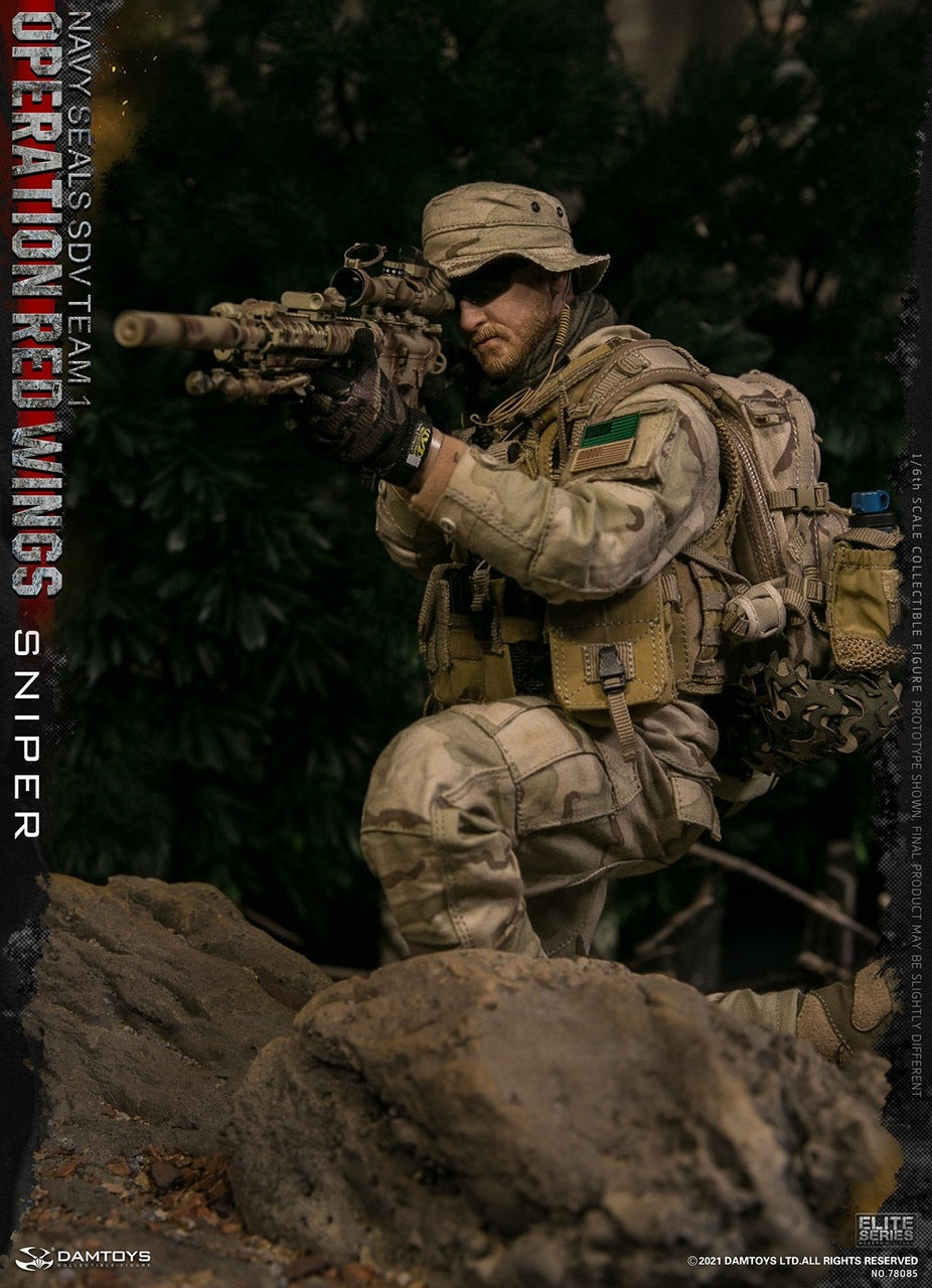 Pedido Figuras Operation Red Wings NAVY SEALS SDV TEAM 1 Corpsman y Sniper (set doble) marca Damtoys 78084 y 78085 escala 1/6