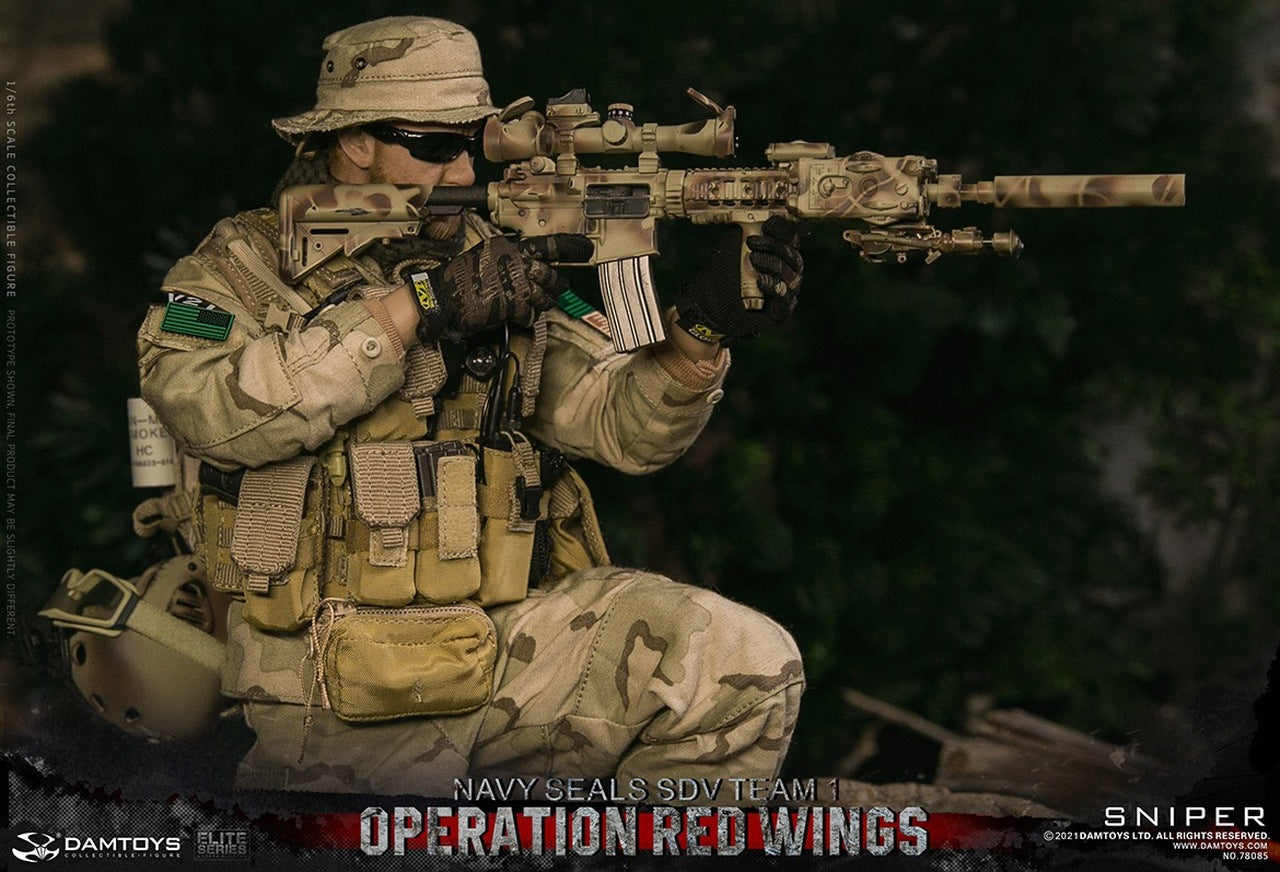 Pedido Figuras Operation Red Wings NAVY SEALS SDV TEAM 1 Corpsman y Sniper (set doble) marca Damtoys 78084 y 78085 escala 1/6