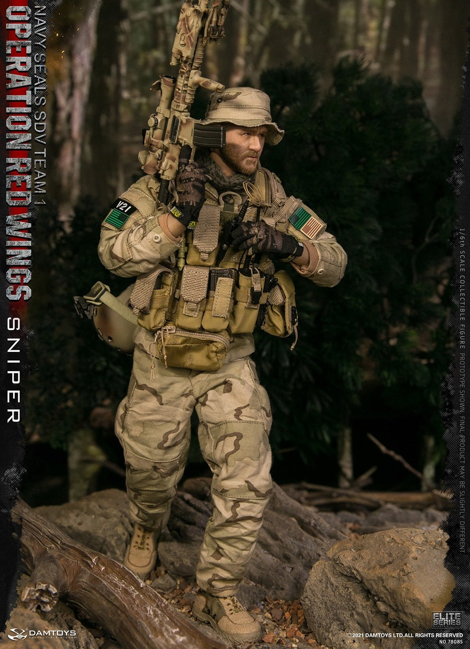 Pedido Figuras Operation Red Wings NAVY SEALS SDV TEAM 1 Corpsman y Sniper (set doble) marca Damtoys 78084 y 78085 escala 1/6