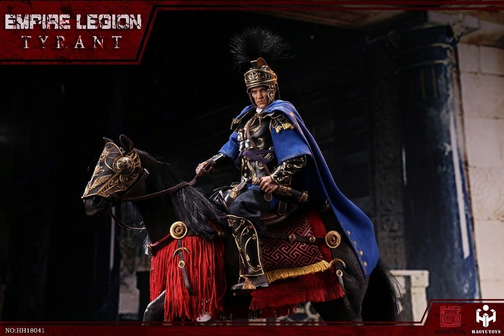 Pedido Figura Tyrant con Caballo - Imperial Legion (Black Gold Edition) marca Haoyutoys HH18041 escala 1/6