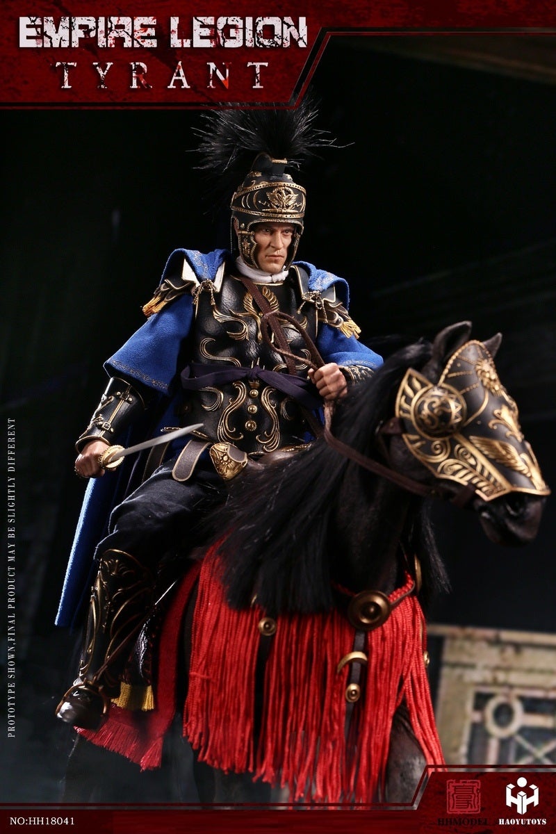 Pedido Figura Tyrant con Caballo - Imperial Legion (Black Gold Edition) marca Haoyutoys HH18041 escala 1/6