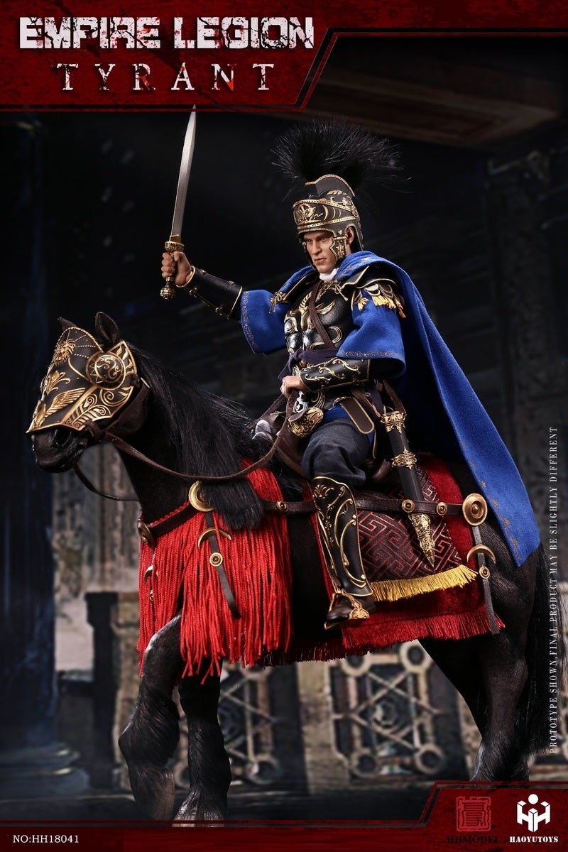 Pedido Figura Tyrant con Caballo - Imperial Legion (Black Gold Edition) marca Haoyutoys HH18041 escala 1/6