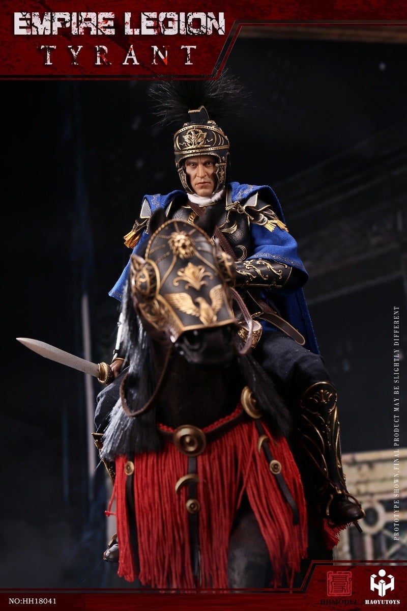 Pedido Figura Tyrant con Caballo - Imperial Legion (Black Gold Edition) marca Haoyutoys HH18041 escala 1/6