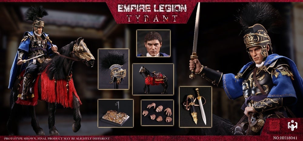 Pedido Figura Tyrant con Caballo - Imperial Legion (Black Gold Edition) marca Haoyutoys HH18041 escala 1/6
