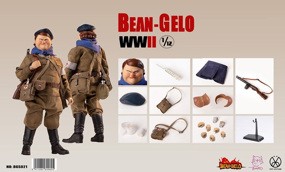 Pedido Figura Fat Sister - Bean Gelo WWII marca Poptoys GBS021 escala pequeña 1/12