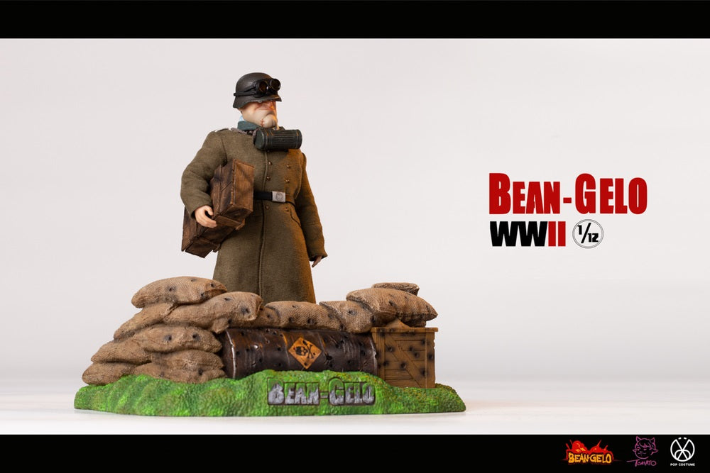 Pedido Diorama Two-man Battlefield Platform Scene - Props Series- Bean Gelo WWII marca Poptoys SPS002 escala pequeña 1/12
