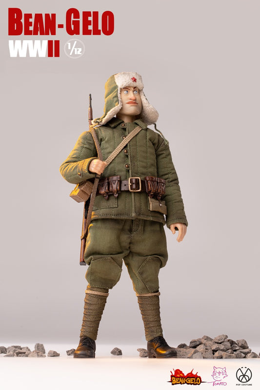Pedido Figura Sniper Zhuang - Bean Gelo WWII marca Poptoys GBS020 escala pequeña 1/12