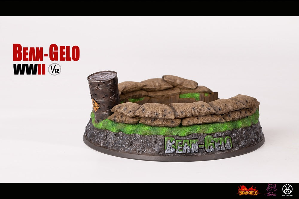 Pedido Diorama Six-man Battlefield Platform Scene - Props Series- Bean Gelo WWII marca Poptoys SPS003 escala pequeña 1/12