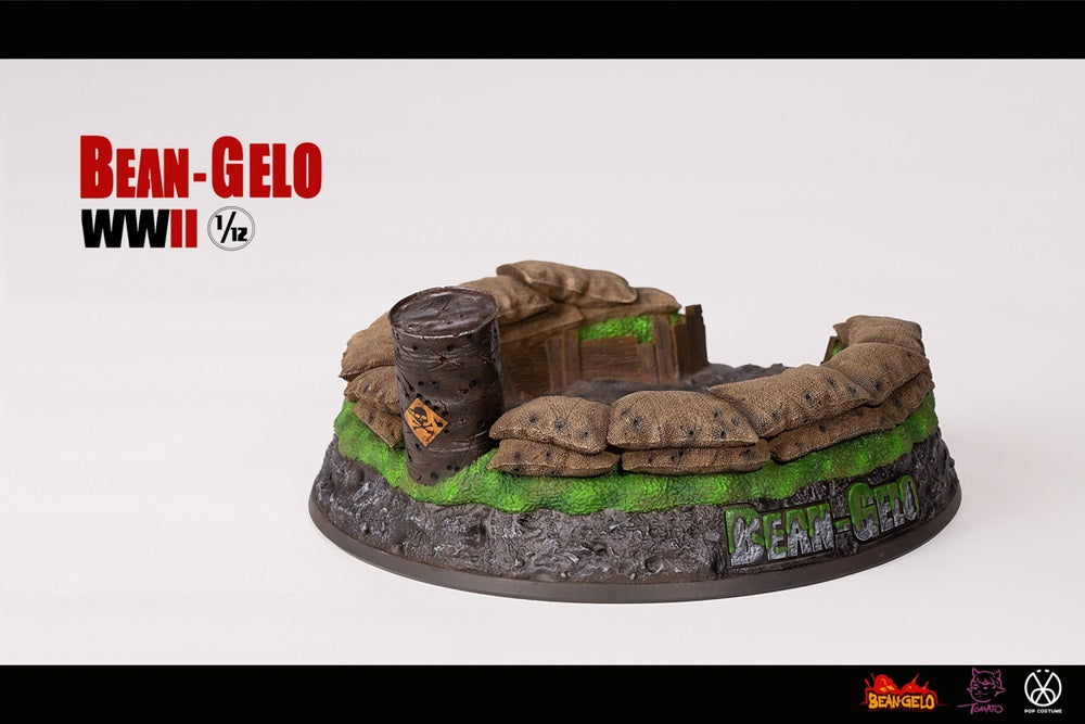 Pedido Diorama Six-man Battlefield Platform Scene - Props Series- Bean Gelo WWII marca Poptoys SPS003 escala pequeña 1/12