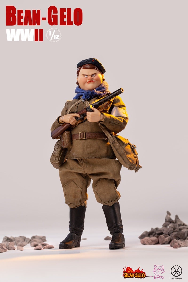 Pedido Figuras Bean Gelo WWII (Set triple) (Sniper Zhuang GBS020, Fat Sister GBS021, Anton GBS022) marca Poptoys escala pequeña 1/12