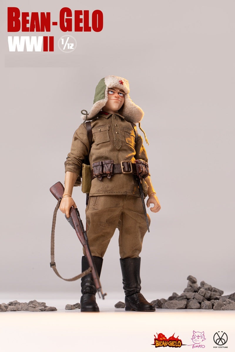 Pedido Figuras Bean Gelo WWII (Set triple) (Sniper Zhuang GBS020, Fat Sister GBS021, Anton GBS022) marca Poptoys escala pequeña 1/12