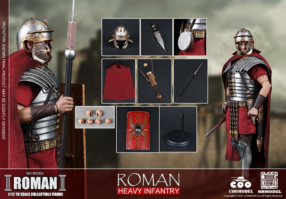 Pedido Figura Roman Heavy Infantry marca Coomodel x HHmodel RO001 escala pequeña 1/12