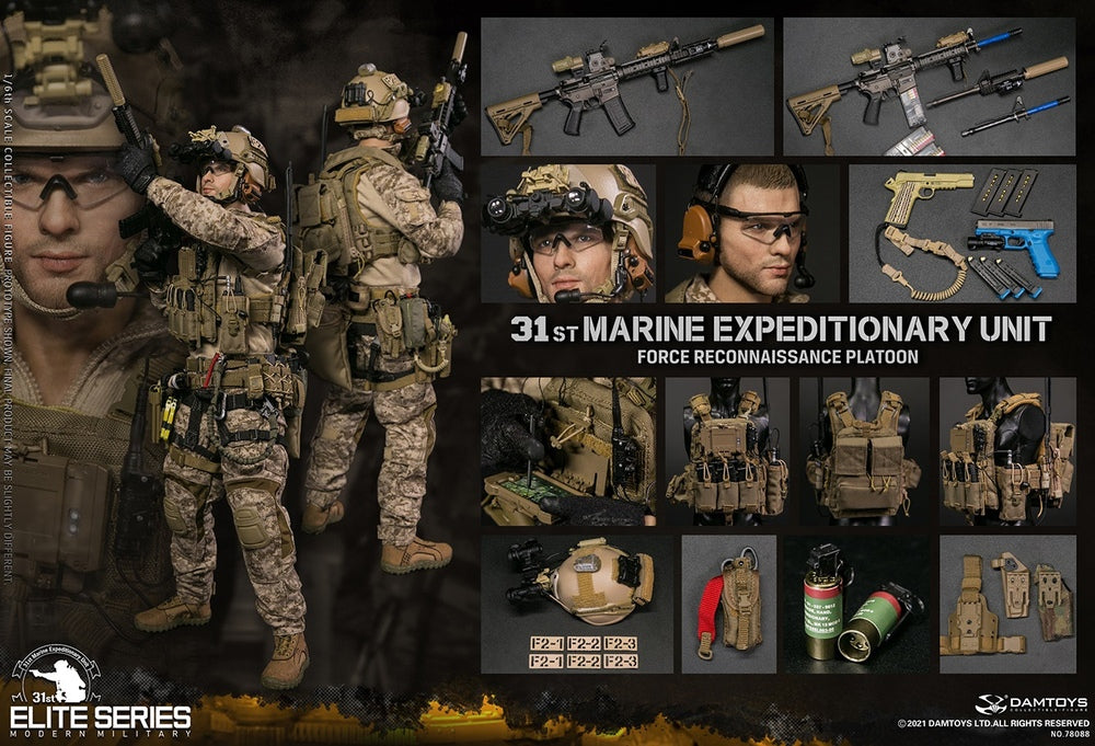 Pedido Figura 31st Marine Expeditionary Unit Force Reconnaissance Platoon marca Damtoys 78088 escala 1/6
