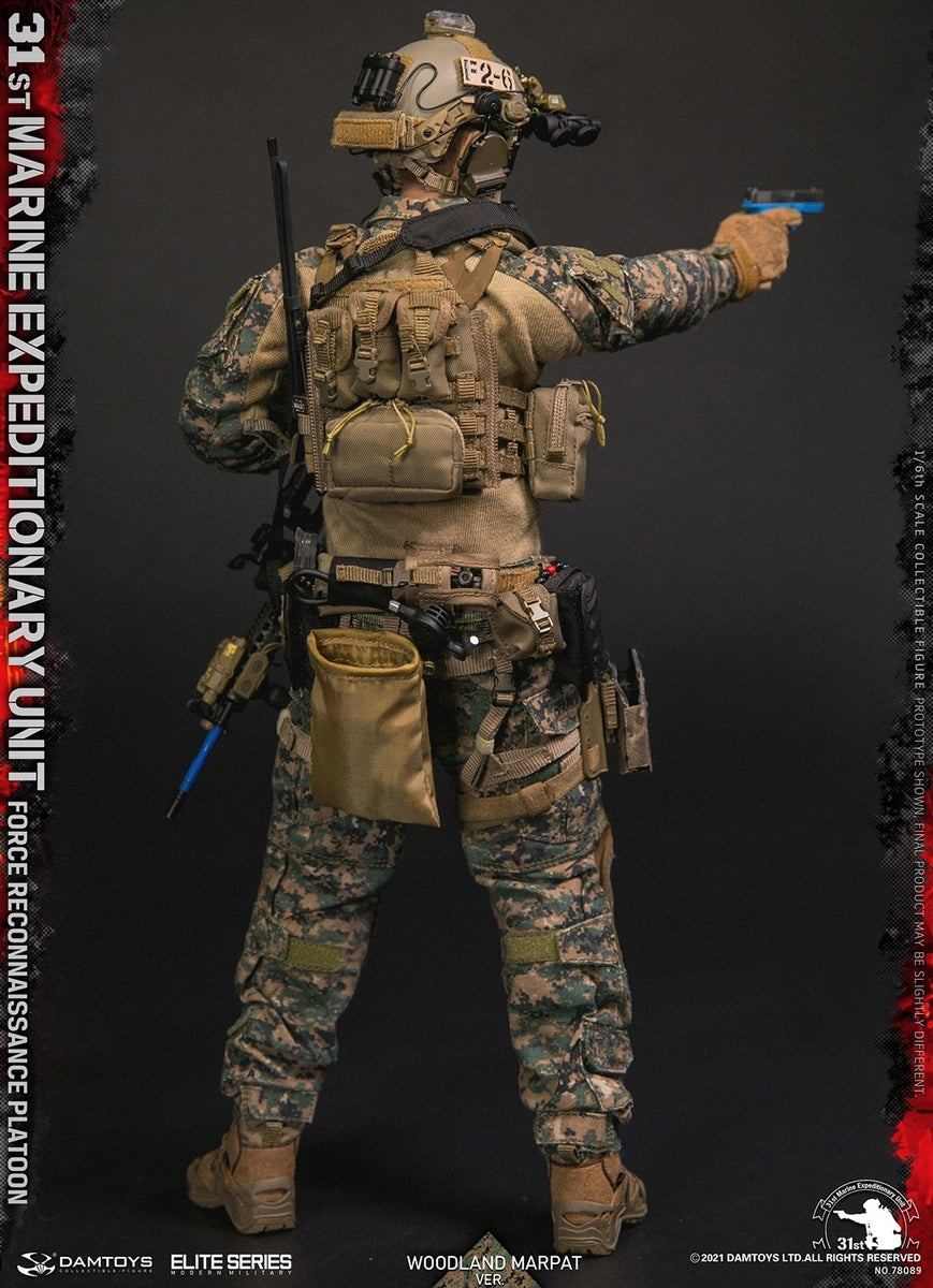 Pedido Figura 31st Marine Expeditionary Unit Force Reconnaissance Platoon - Woodland MARPAT marca Damtoys 78089 escala 1/6