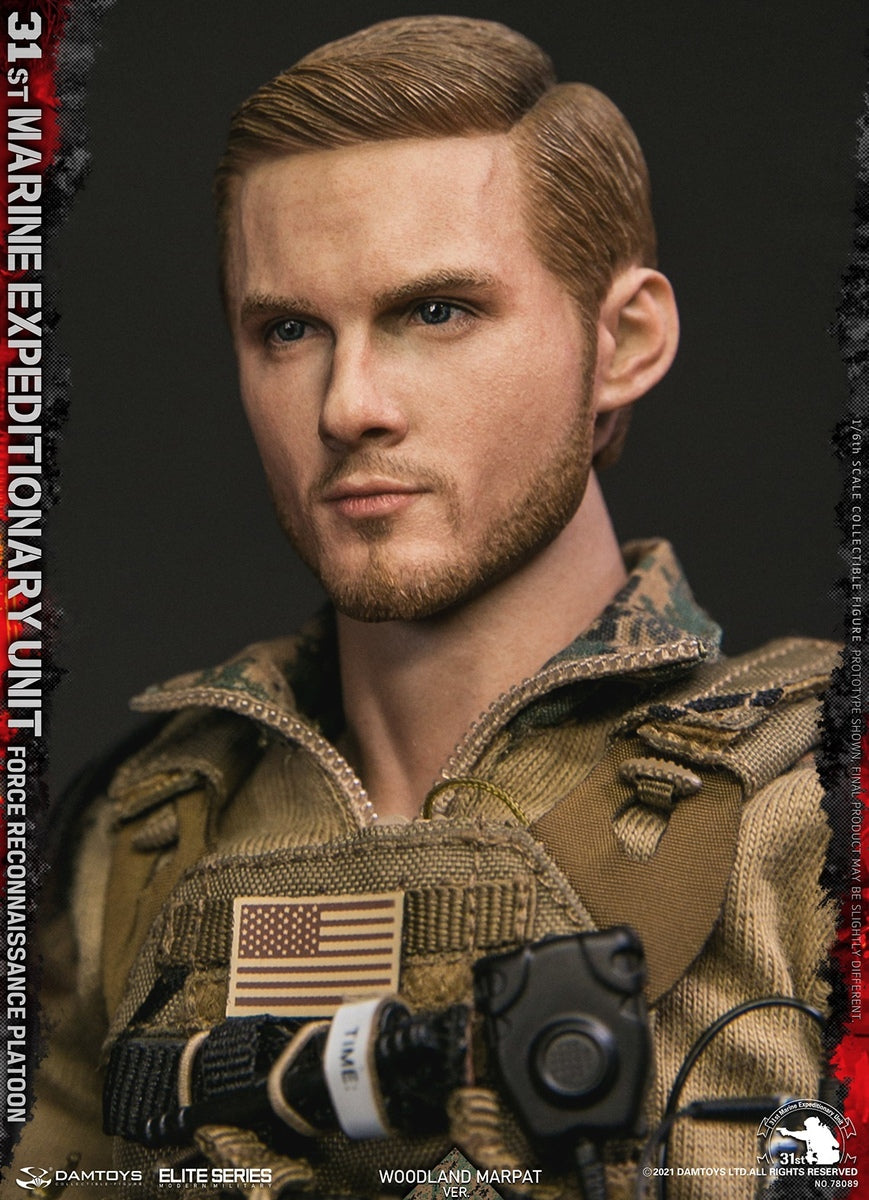 Pedido Figura 31st Marine Expeditionary Unit Force Reconnaissance Platoon - Woodland MARPAT marca Damtoys 78089 escala 1/6