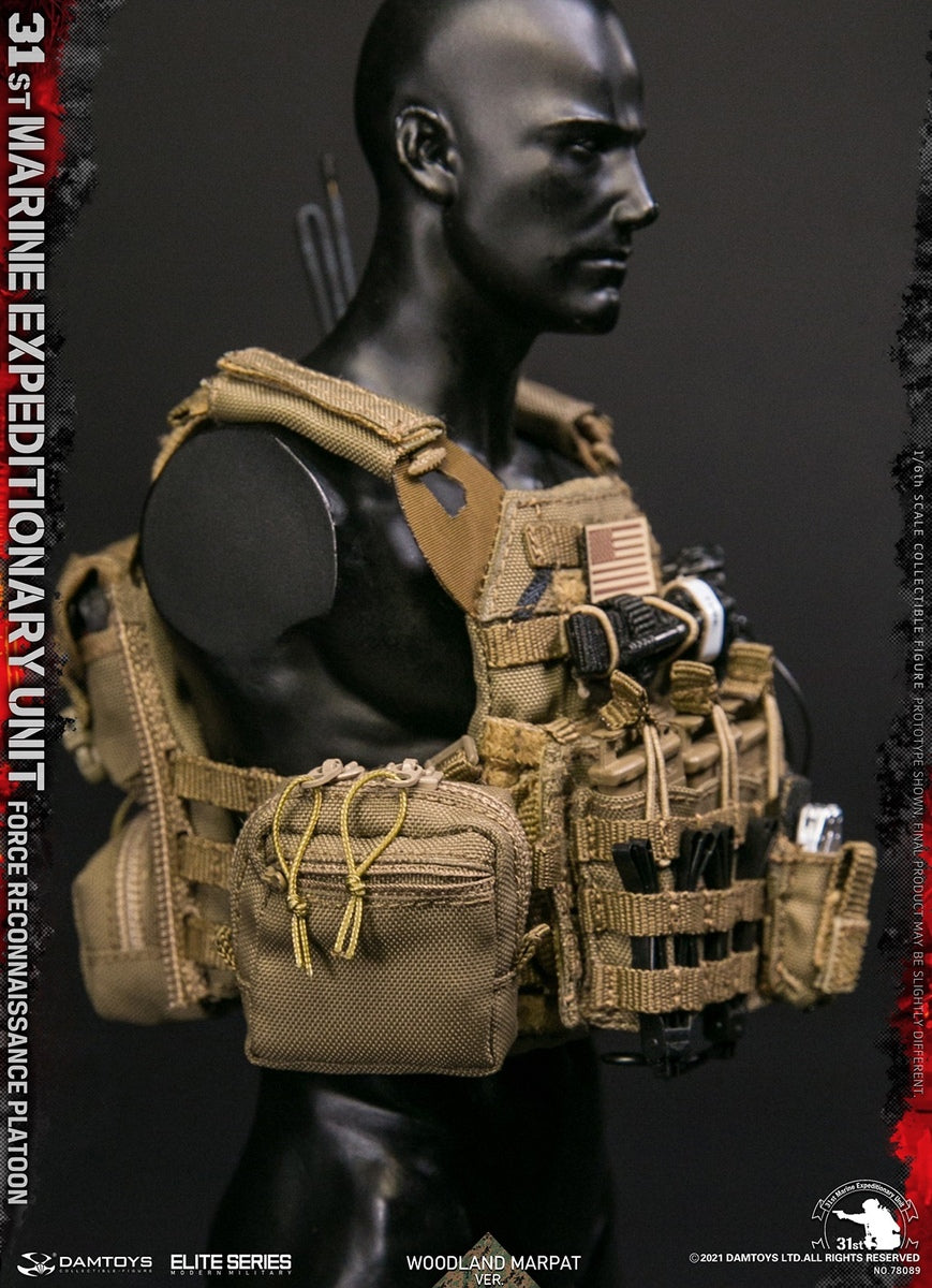Pedido Figura 31st Marine Expeditionary Unit Force Reconnaissance Platoon - Woodland MARPAT marca Damtoys 78089 escala 1/6