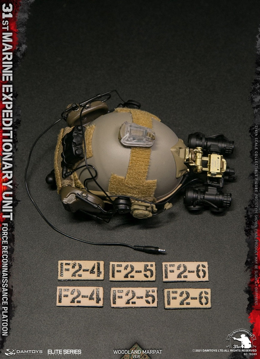 Pedido Figura 31st Marine Expeditionary Unit Force Reconnaissance Platoon - Woodland MARPAT marca Damtoys 78089 escala 1/6