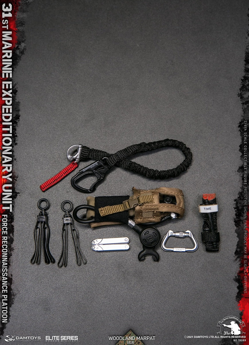 Pedido Figura 31st Marine Expeditionary Unit Force Reconnaissance Platoon - Woodland MARPAT marca Damtoys 78089 escala 1/6