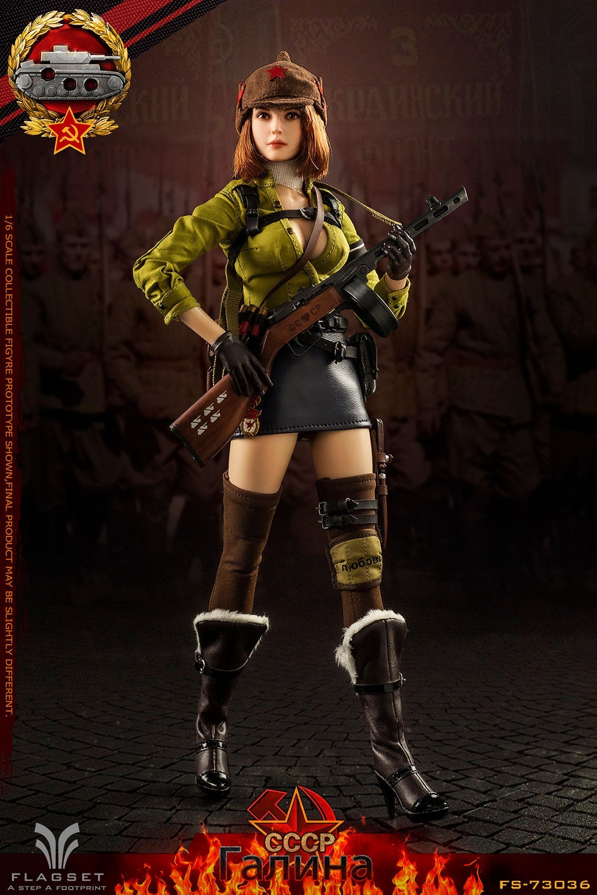 Pedido Figura Red Alert Soviet Tank Forces - Galina marca Flagset FS-73036 escala 1/6