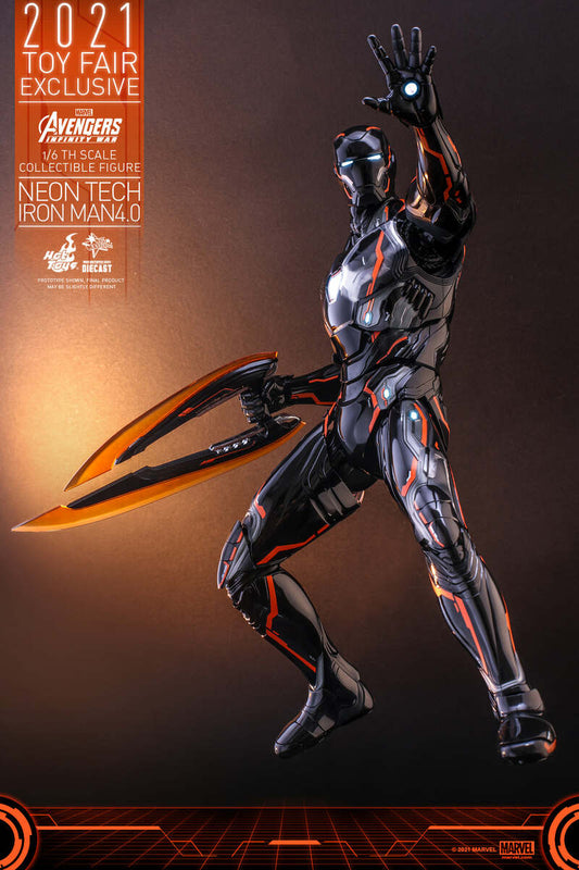 Pedido Figura Neon Tech Iron Man 4.0 - Avengers: Infinity War - TOY FAIR EXCLUSIVE marca Hot Toys MMS597D39 escala 1/6