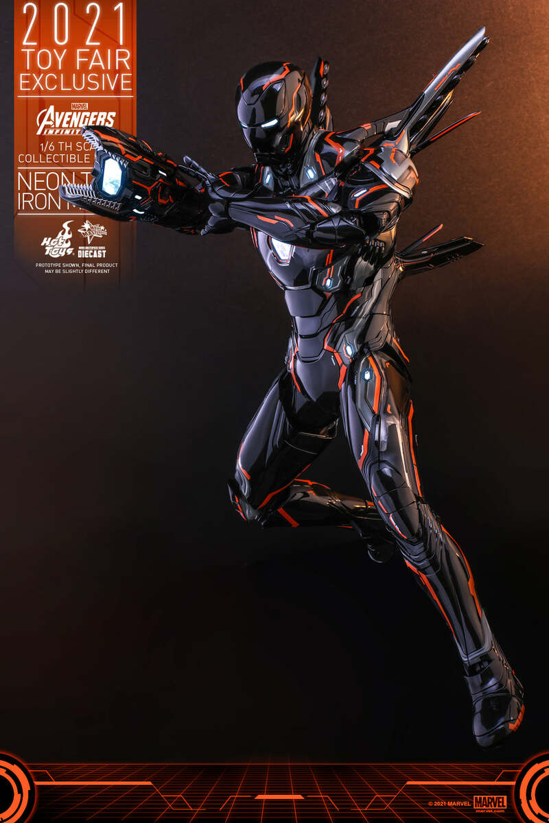Pedido Figura Neon Tech Iron Man 4.0 - Avengers: Infinity War - TOY FAIR EXCLUSIVE marca Hot Toys MMS597D39 escala 1/6