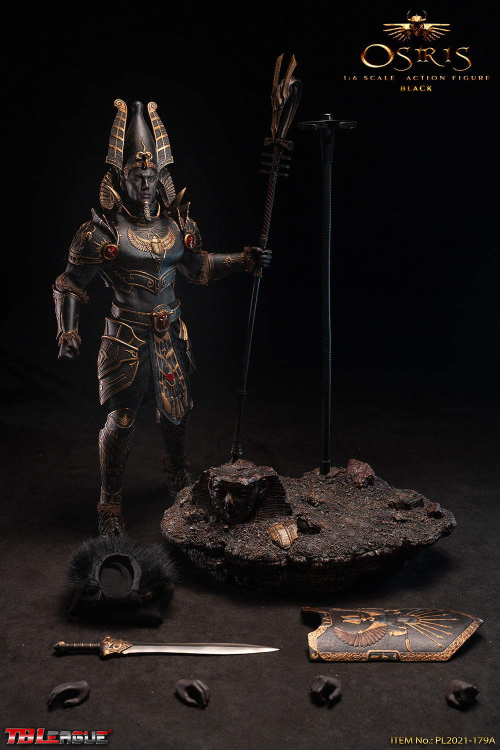 Pedido Figura Osiris (Black version) marca TBLeague PL2021-179A escala 1/6