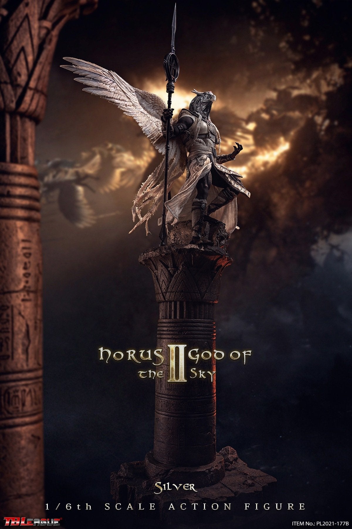 Pedido Figura Horus II God of the Sky (Silver Version) marca TBLeague PL2021-177B escala 1/6