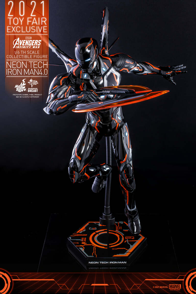 Pedido Figura Neon Tech Iron Man 4.0 - Avengers: Infinity War - TOY FAIR EXCLUSIVE marca Hot Toys MMS597D39 escala 1/6