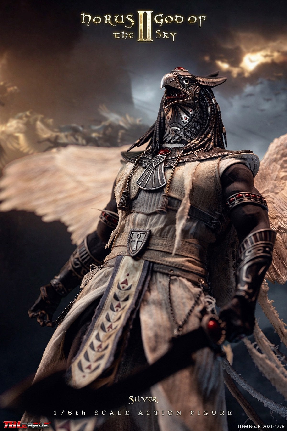 Pedido Figura Horus II God of the Sky (Silver Version) marca TBLeague PL2021-177B escala 1/6