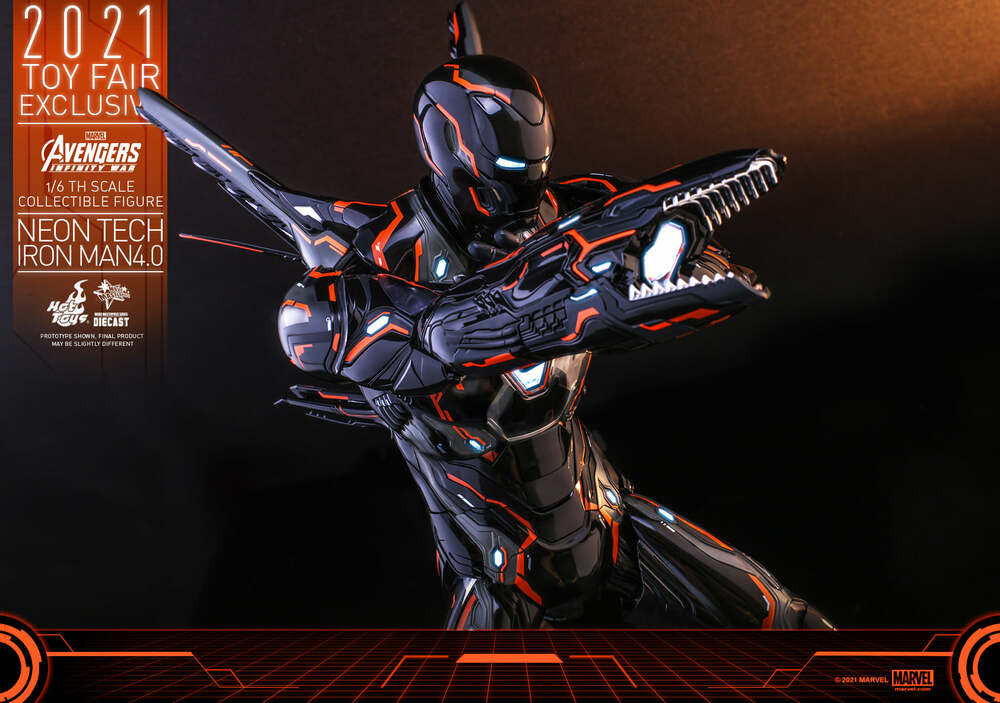 Pedido Figura Neon Tech Iron Man 4.0 - Avengers: Infinity War - TOY FAIR EXCLUSIVE marca Hot Toys MMS597D39 escala 1/6