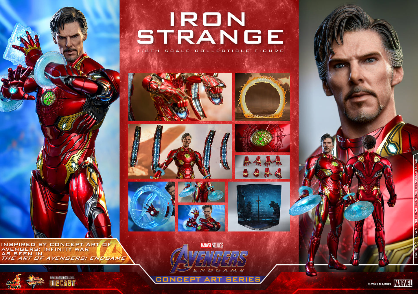 Preventa Figura Iron Strange - Avengers: Endgame (Concept Art Series) (Standard version) marca Hot Toys MMS606D41 escala 1/6