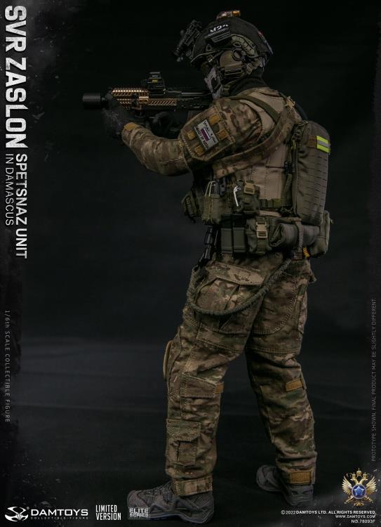 Preventa Figura SVR Zaslon in Damascus (Limited Version) - Russian Spetsnaz Unit marca Damtoys 78093F escala 1/6