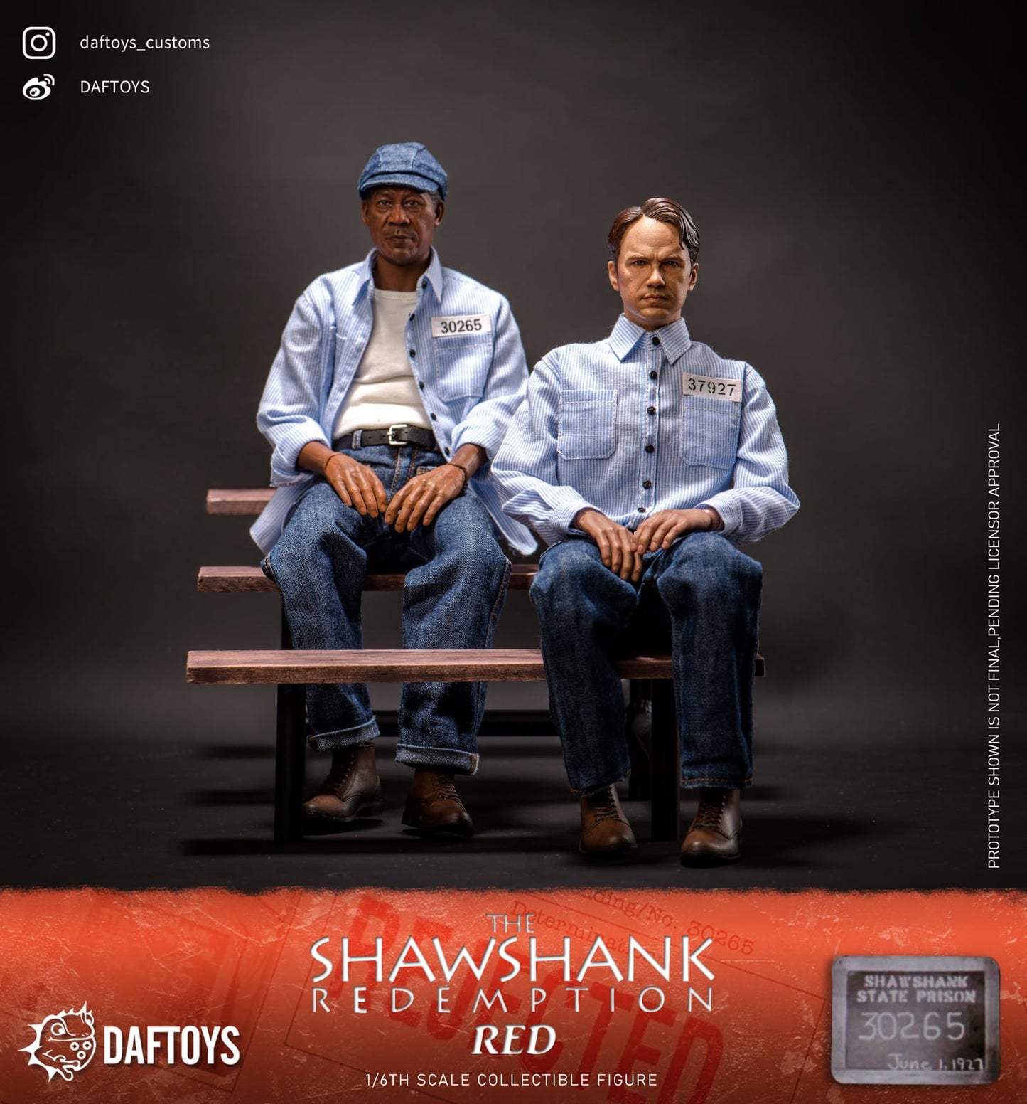 Pedido Figura Shawshank Red marca Daftoys F020 escala 1/6