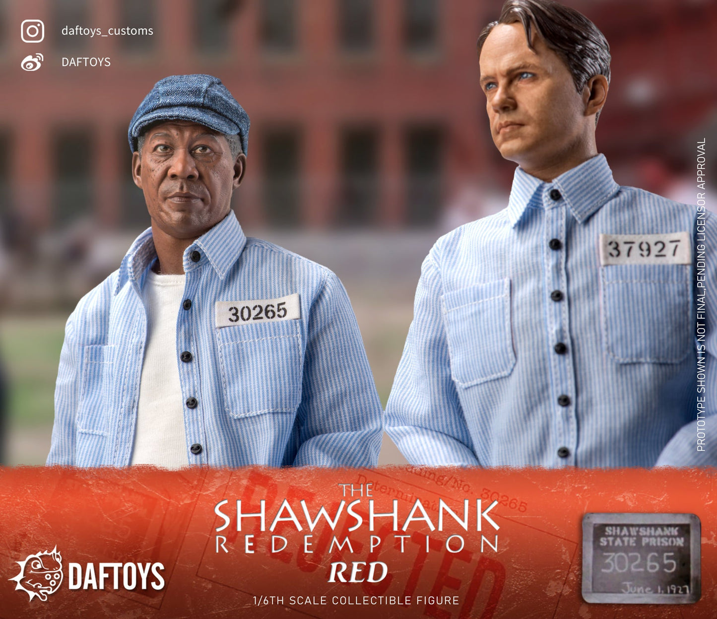 Pedido Figura Shawshank Red marca Daftoys F020 escala 1/6
