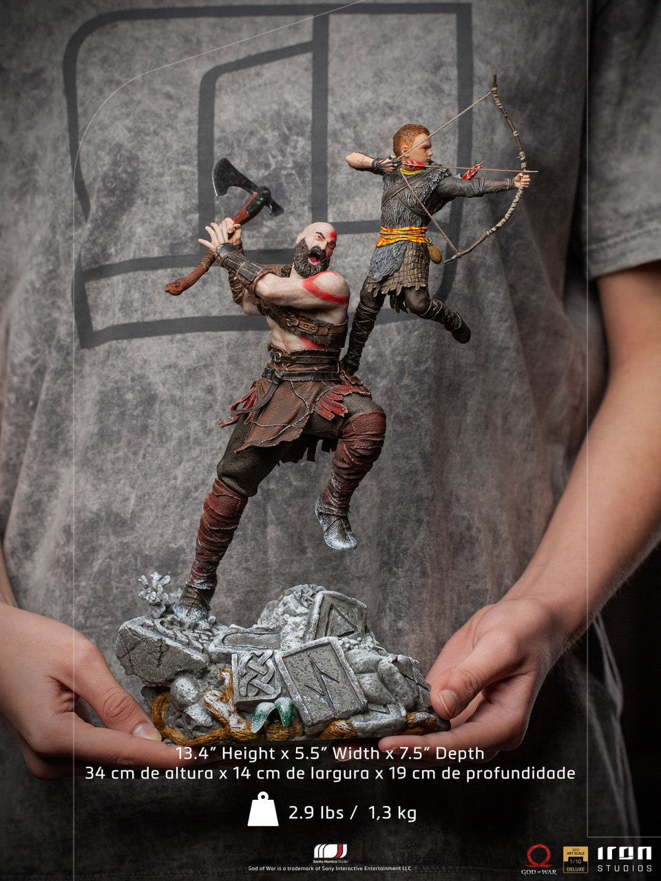 Pedido Estatua Kratos & Atreus - God of War - Battle Diorama Series (BDS) Limited Edition marca Iron Studios escala de arte 1/10