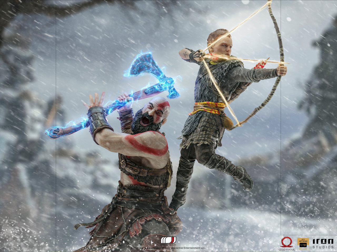 Pedido Estatua Kratos & Atreus - God of War - Battle Diorama Series (BDS) Limited Edition marca Iron Studios escala de arte 1/10