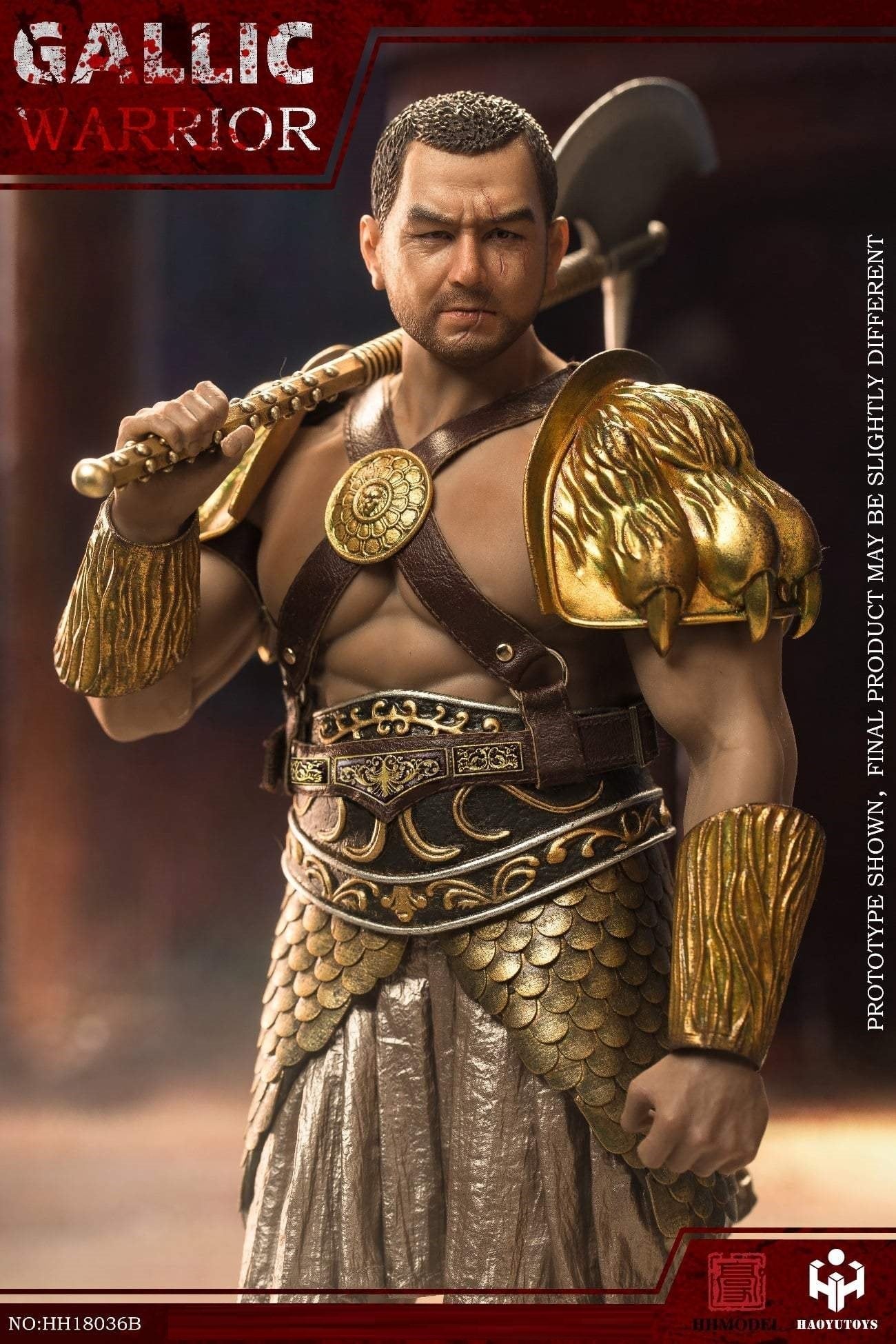 Pedido Figura (limitado) Gaul Warrior (Golden version) marca Haoyutoys HH18036B escala 1/6