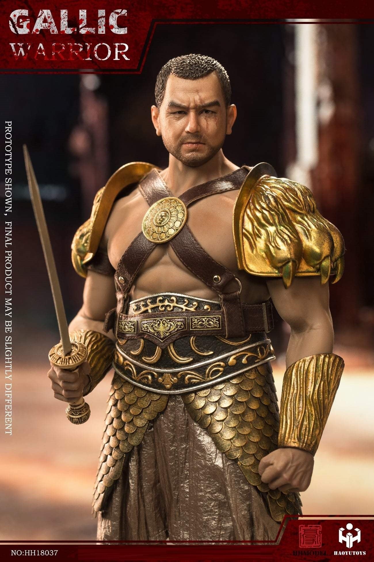 Pedido Figura (limitado) Gaul Warrior (Golden version) marca Haoyutoys HH18036B escala 1/6