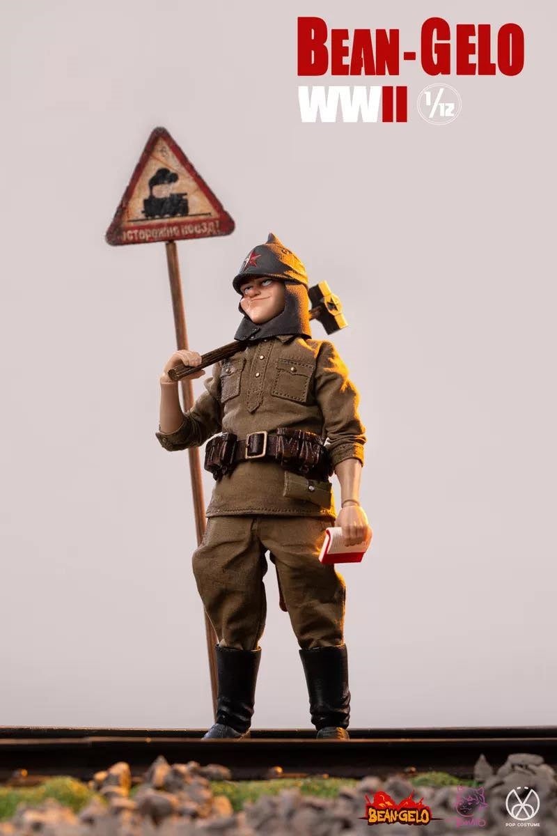 Pedido Figuras Bean Gelo WWII (Set triple) (Sniper Zhuang GBS020, Fat Sister GBS021, Anton GBS022) marca Poptoys escala pequeña 1/12