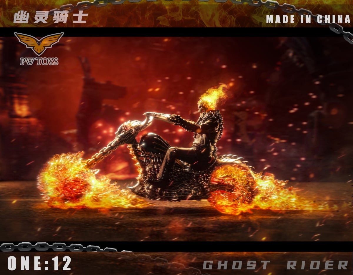 Pedido Vehículo Motocicleta / The Hell Bike marca PWTOYS PW2021 escala pequeña 1/12