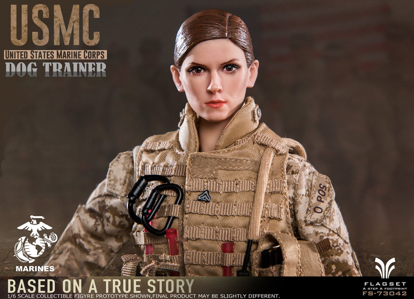 Pedido Figura USMC Dog Trainer marca Flagset FS-73042 escala 1/6
