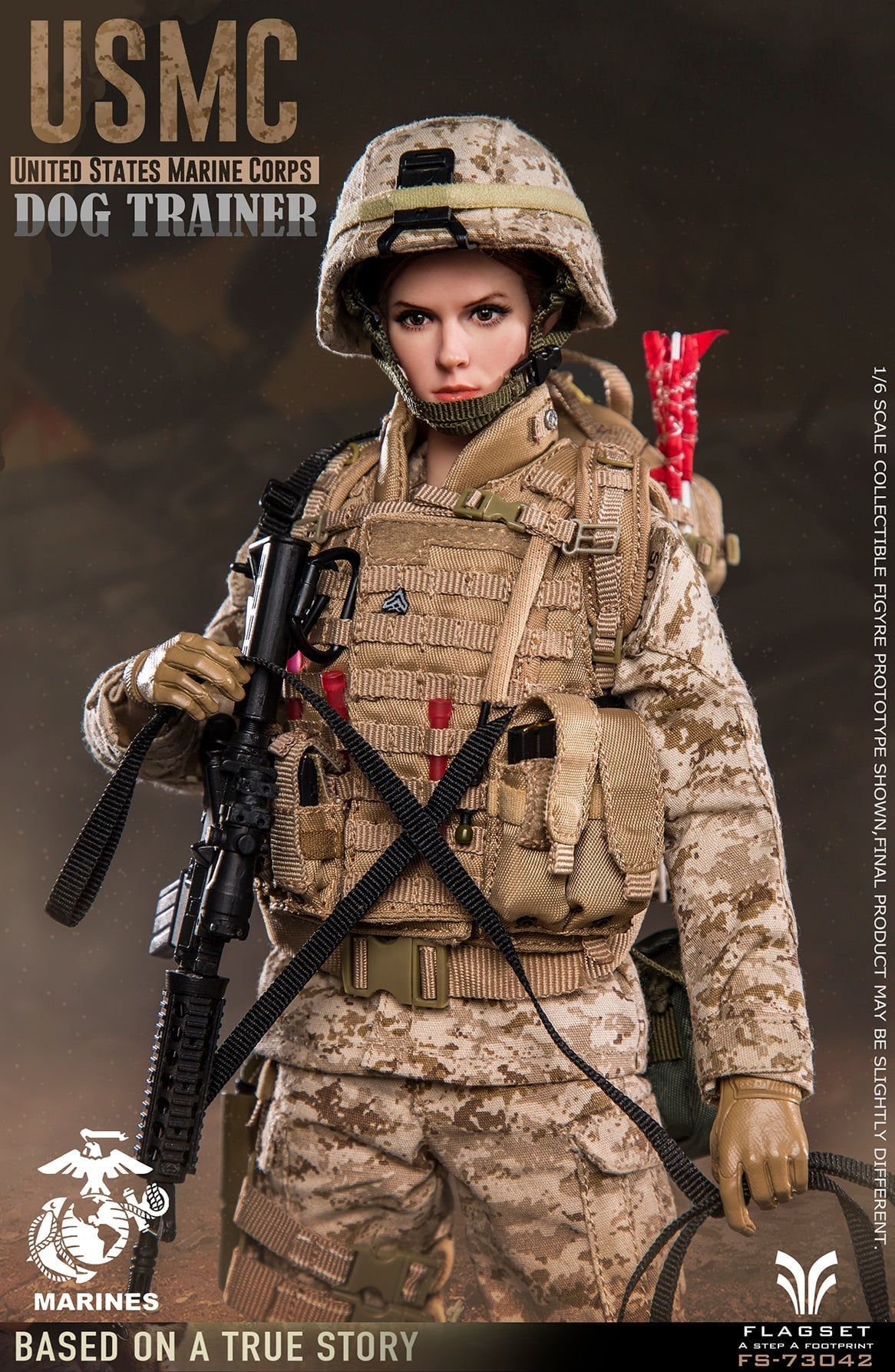 Pedido Figura USMC Dog Trainer marca Flagset FS-73042 escala 1/6