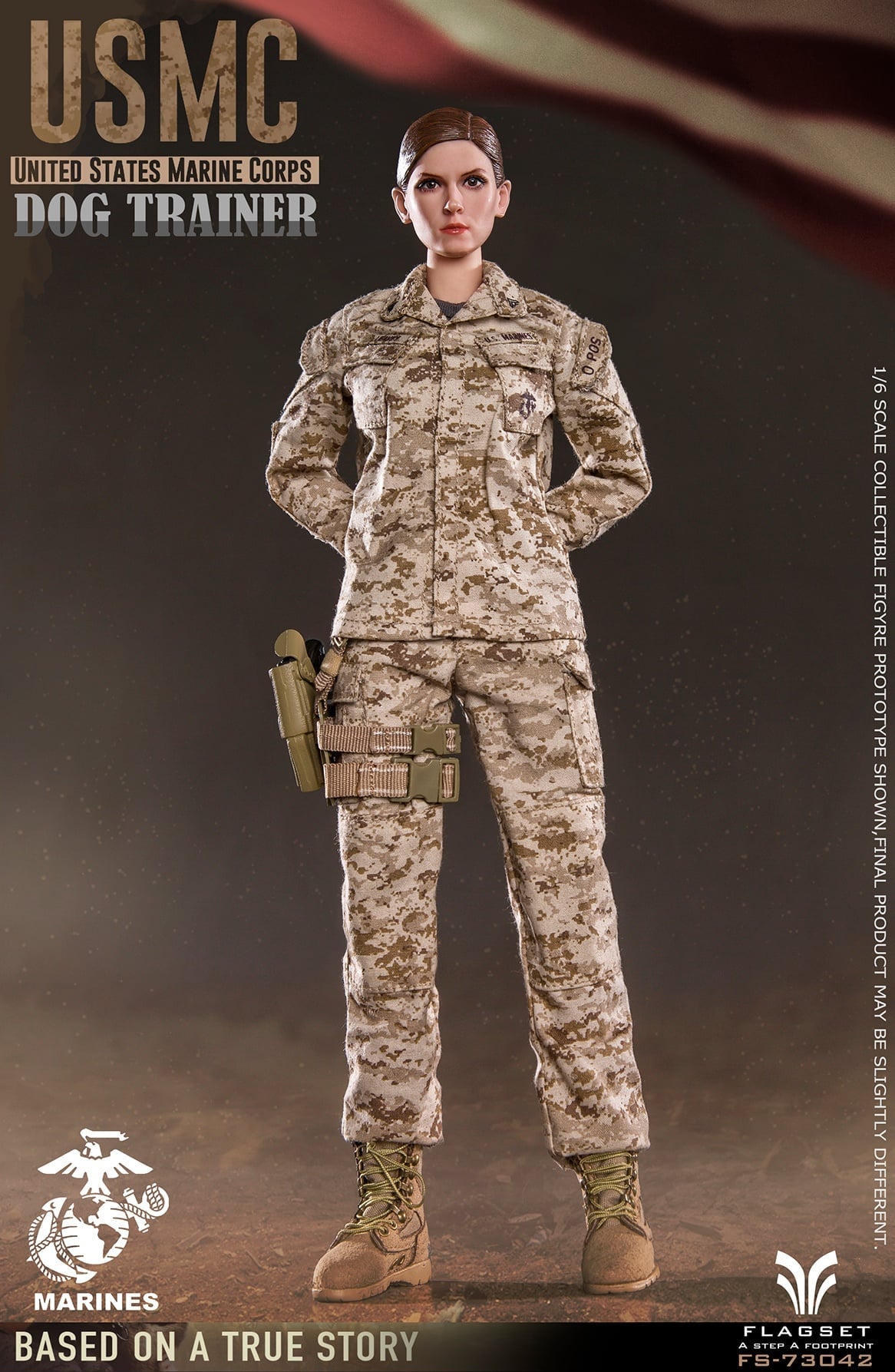 Pedido Figura USMC Dog Trainer marca Flagset FS-73042 escala 1/6