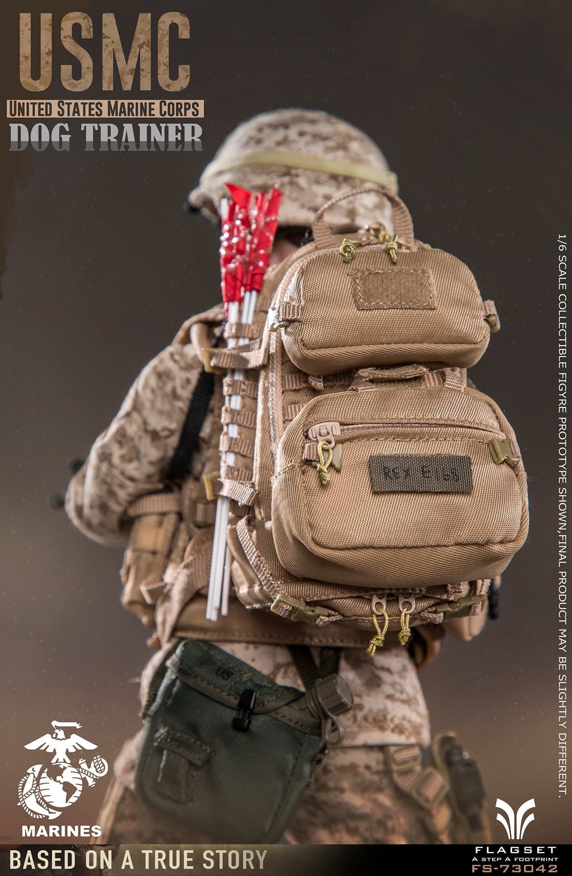 Pedido Figura USMC Dog Trainer marca Flagset FS-73042 escala 1/6