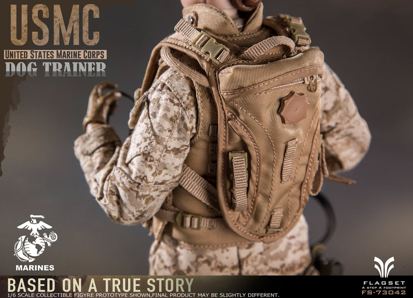 Pedido Figura USMC Dog Trainer marca Flagset FS-73042 escala 1/6
