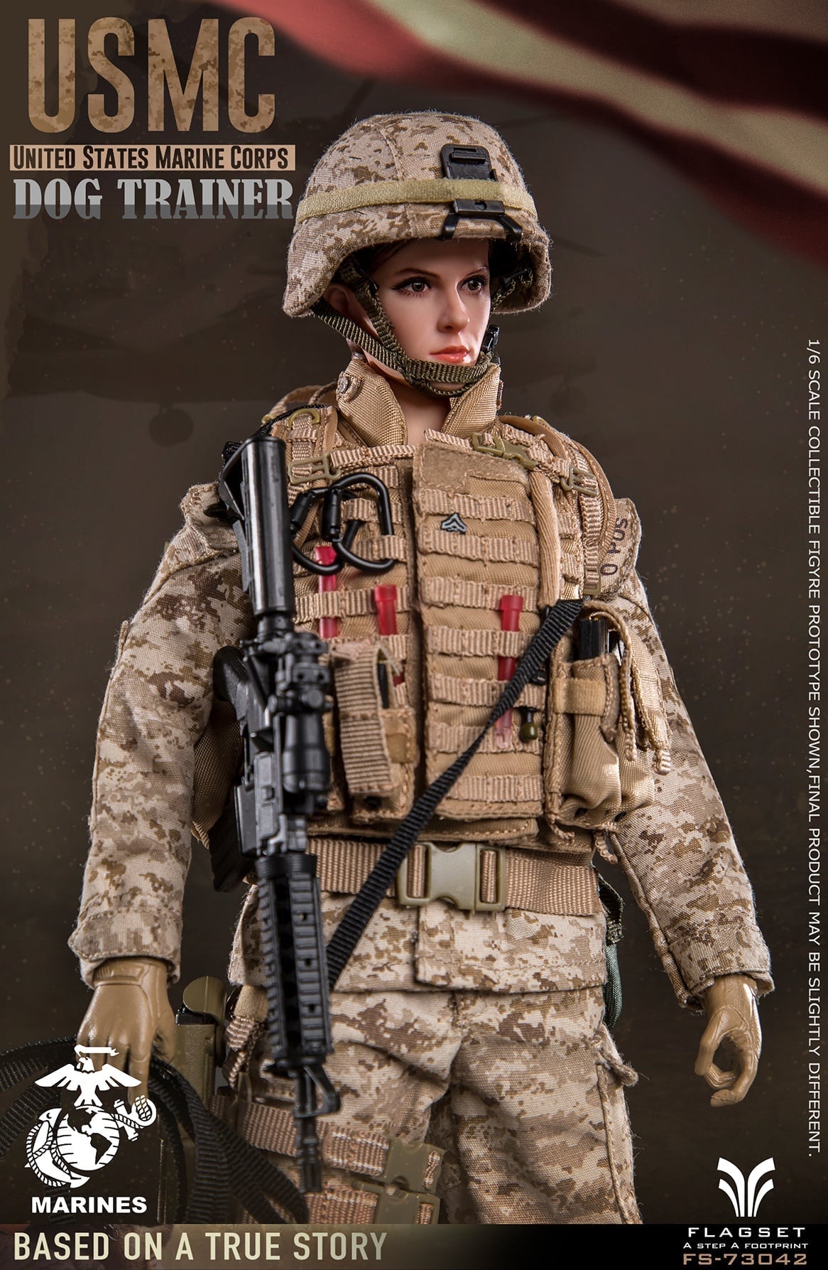 Pedido Figura USMC Dog Trainer marca Flagset FS-73042 escala 1/6