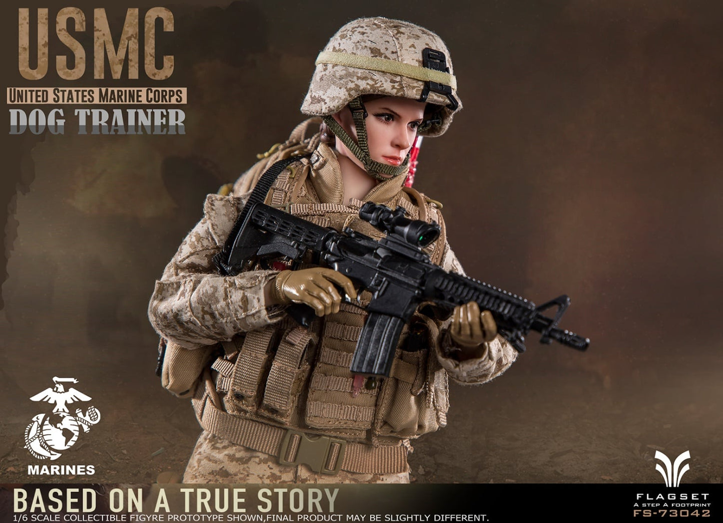 Pedido Figura USMC Dog Trainer marca Flagset FS-73042 escala 1/6