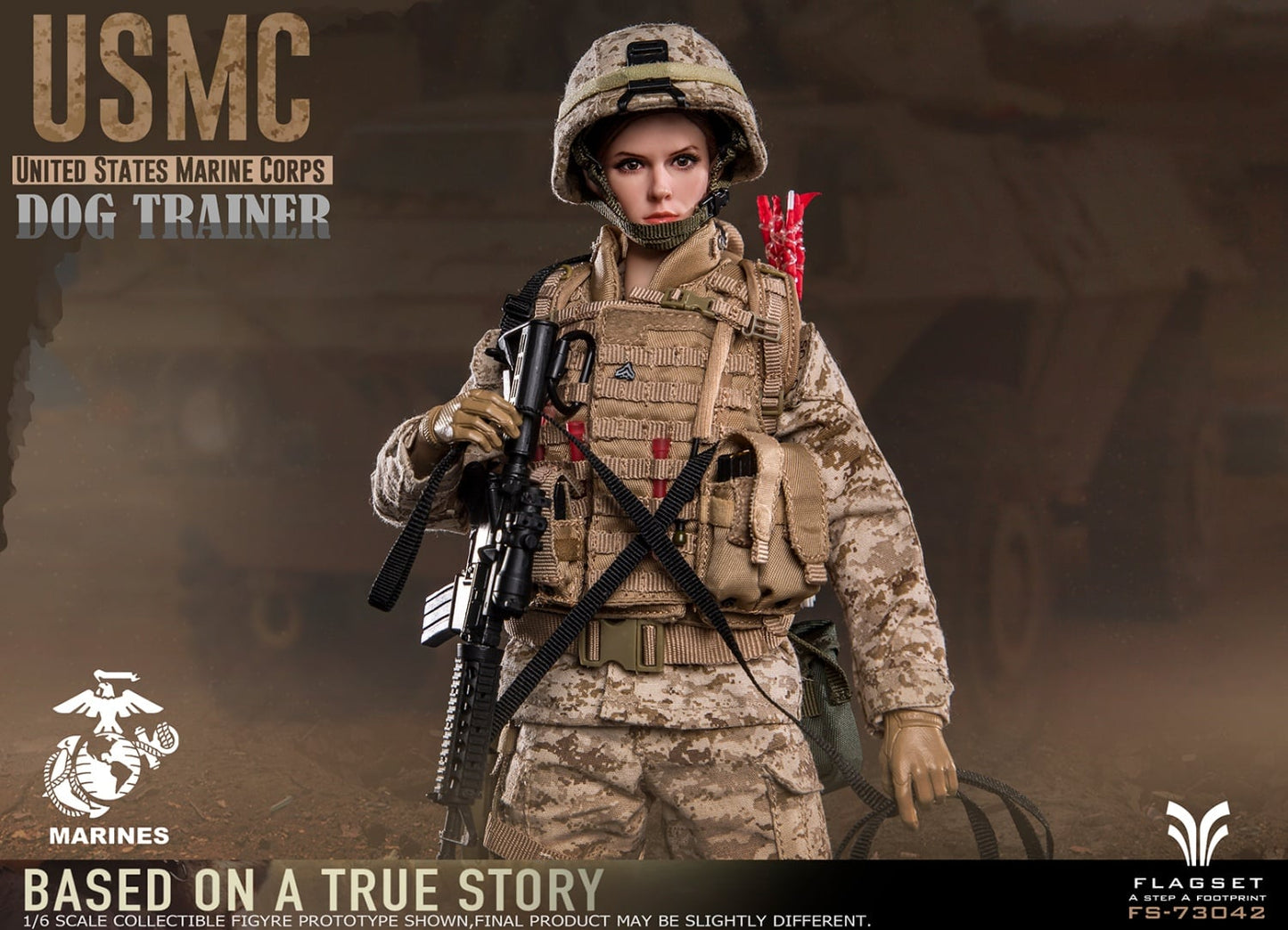 Pedido Figura USMC Dog Trainer marca Flagset FS-73042 escala 1/6